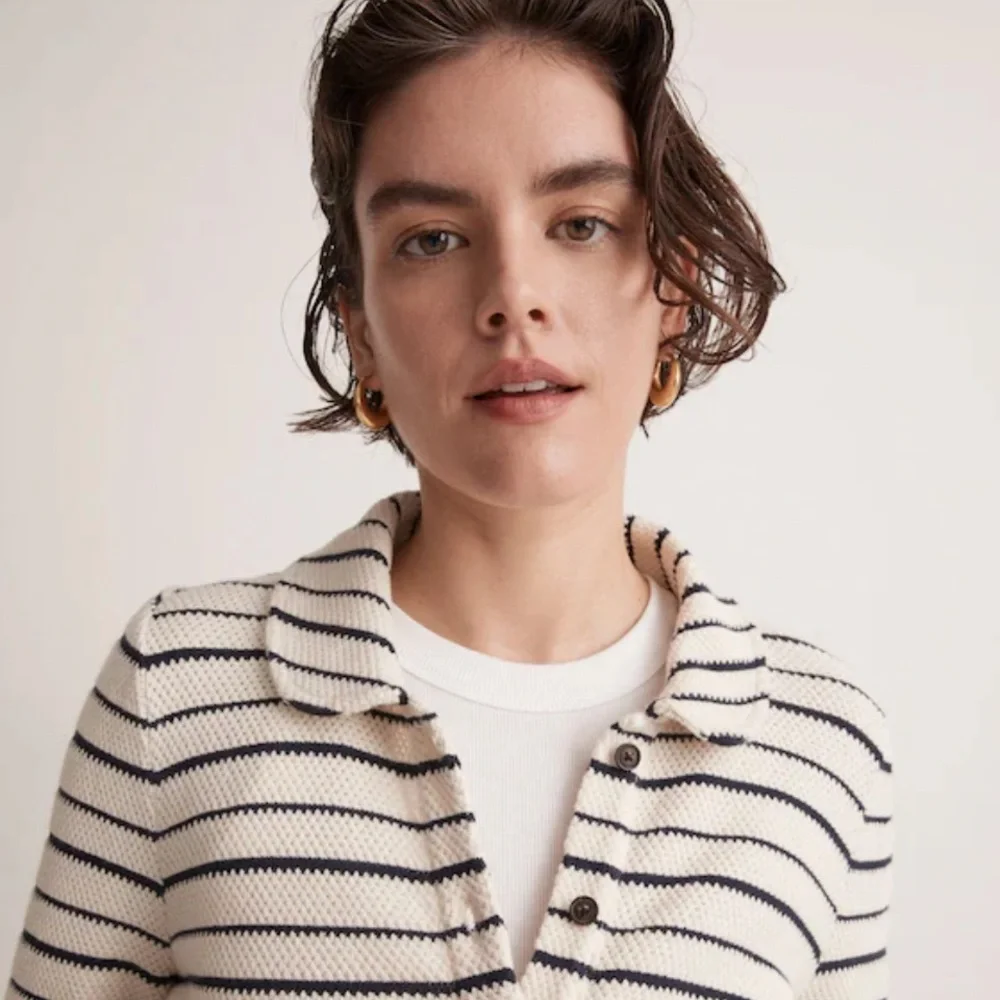Madewell Navy and Cream Striped Knit - Picture 15 of 16
